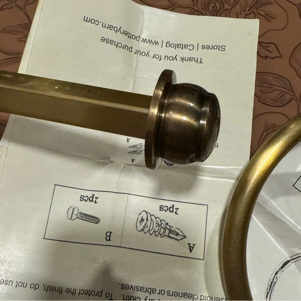 POTTERY BARN/ Covington Hardware Towel Ring or Toilet Paper Holder
